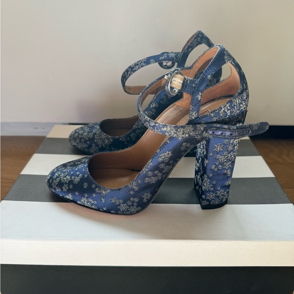 Aquazzura Sweet Thing Stardust-Print Heels - Picture 3 of 9